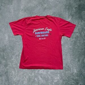 Vintage Y2K American Eagle Board Shop Surf Beach Ocean Graphic Print Shirt S